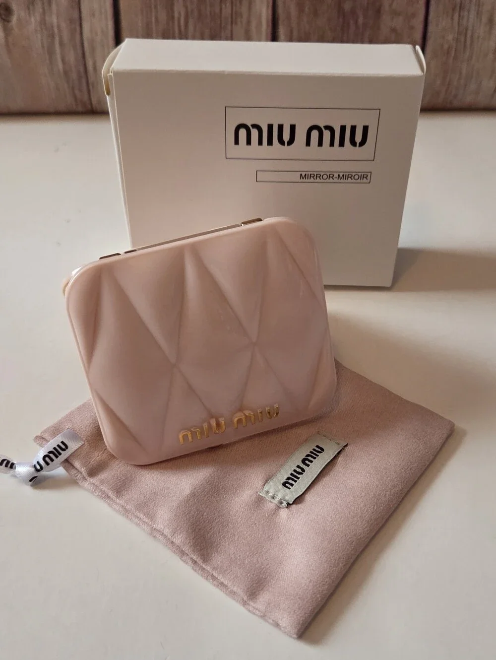 Miu Miu Compact Mirror NIB Dust Bag Included